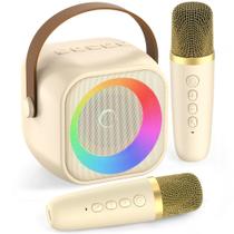 Máquina de karaokê BEILIHART para crianças com Bluetooth e luzes LED Máquina de karaokê BEILIHART para crianças com Bluetooth e luzes LED
