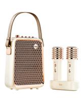 Máquina de karaokê Divoom Songbird-HQ2 50W com 2 microfones Máquina de karaokê Divoom Songbird-HQ2 50W com 2 microfones