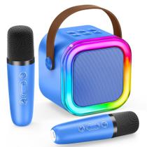 Máquina de karaokê IROO TOP Mini para crianças com 2 microfones sem fio Máquina de karaokê IROO TOP Mini para crianças com 2 microfones sem fio