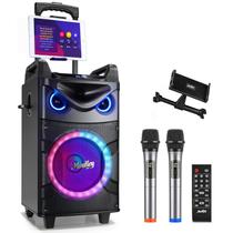 Máquina de karaokê Moukey 10 Woofer Sistema PA portátil Bluetooth