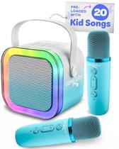 Máquina de karaokê Move2Play com mais de 20 músicas infantis e 2 microfones Máquina de karaokê Move2Play com mais de 20 músicas infantis e 2 microfones