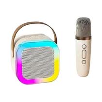 Máquina De Karaokê Portátil Bluetooth 5.3 Com Microfones Sem Fio Para Cantar Em Família Presentes