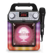 Máquina de Karaokê Portátil Singing Machine Groove Mini - com Microfone