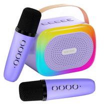 Máquina de karaokê RelaxPad Mini portátil para crianças com 2 microfones
