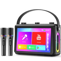 Máquina de karaokê Verkstar com tela HD de 10,1" WiFi e Bluetooth