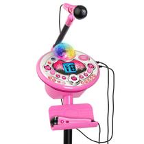 Máquina de karaokê VTech Kidi Star Deluxe com 2 microfones rosa