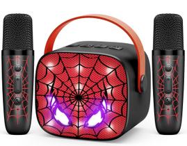 Máquina de karaokê Webspidee Cool Mini LED Bluetooth 5.3 Kids