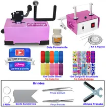 Maquina De Laços Máquina De Cortar Fita Fuxico Kit Pinça A06