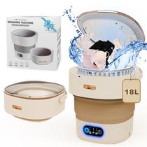 Máquina de Lavar e Secar Portátil YLTIMER 18L - 2 em 1 - Marrom