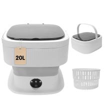 Máquina de Lavar KUANYEYE Portátil Dobrável 20L com Secagem por Centrífuga Máquina de Lavar KUANYEYE Portátil Dobrável 20L com Secagem por Centrífuga