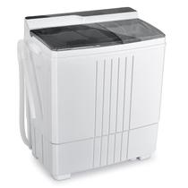 Máquina de lavar portátil Giantex com capacidade de 9,5 kg branca e cinza