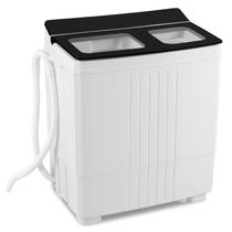 Máquina de lavar portátil Giantex de cuba dupla 12 kg, lavadora 8 kg