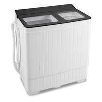 Máquina de lavar portátil Giantex de duas cubas 18 kg, lavadora 8 kg