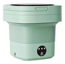 Máquina de lavar portátil mini dobrável 8 Litros Roupinha De Bêbê Calcinha SutiãBalde Elétrico Ideal Acampamentos Viagens