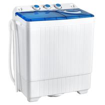 Máquina de lavar roupa COSTWAY Portable Twin Tub, capacidade de 26 libras