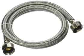 Máquina de lavar roupa Hose Plumb Pak 3/4" x 122 cm de aço inoxidável Máquina de lavar roupa Hose Plumb Pak 3/4" x 122 cm de aço inoxidável