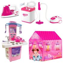 Maquina De Lavar Roupas e Acessórios Brinquedos Casinha