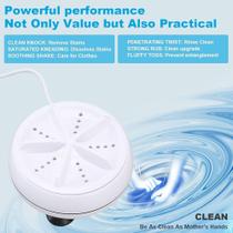 Máquina de lavar ultrassônica portátil turbo travel washer remove bolhas