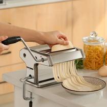 Máquina de Macarrão Cilindro Inox Para Massa Fresca E Pastel Máquina de Macarrão Cilindro Inox Para Massa Fresca E Pastel