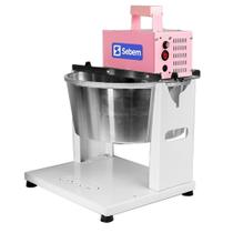 Máquina De Mexer Doces Misturador Rosa 10L Com Base Sebem