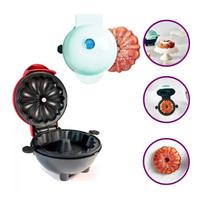 Máquina de Mini Bolo Assadeira Portátil Elétrica 110v Branco - MINI MAKER