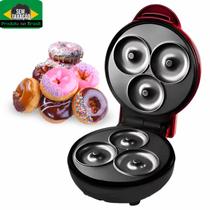 Máquina De Mini Donuts Faz 3 Rosquinhas Sobremesa 110V Portátil Para Lanche De Café Da Manhã Infantil Cozinha Gourmet Máquina De Mini Donuts Faz 3 Rosquinhas Sobremesa 110V Portátil Para Lanche De Café Da Manhã Infantil Cozinha Gourmet