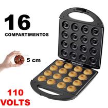 Maquina De Mini Donuts Fazer Rosquinha Confeitaria Culinária 110 Volts - 16 Furos