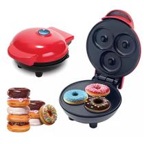 Máquina de Mini Donuts Rosquinhas Cozinha Confeitaria Crianças Culinária Sobremesa Antiaderente Biscoito