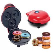 Máquina de Mini Donuts Rosquinhas Cozinha Confeitaria Sobremesa Crianças Culinária Antiaderente Biscoito