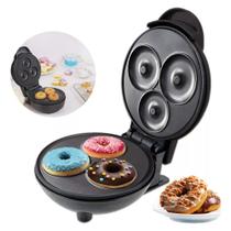 Máquina de Mini Donuts Rosquinhas Sobremesa Crianças Culinária Cozinha Confeitaria Antiaderente Biscoito