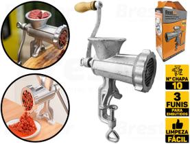 Máquina De Moer Carne Fazer Linguiça Hambúrguer Manual N10 Bestfer BFH1508