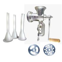 Maquina De Moer Carne N 10 P Com 2 Discos E Jogo De Funis