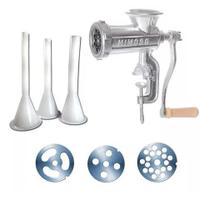 Maquina De Moer Carne Nº 10 M C 3 Discos E Jogo De Funis