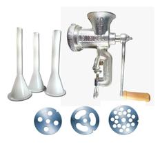 Maquina De Moer Carne Nº 10 P Com 3 Discos E Jogo De Funis