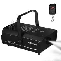 Máquina de Neblina XWSTGEQ 1500W com DMX, Controle Remoto e Temporizador