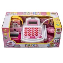 Máquina de Pagamentos Infantil Diversão Imaginação Rosa DM - DM Toys
