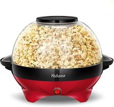 Máquina de pipoca Yabano 6L Popcorn Popper com placa antiaderente