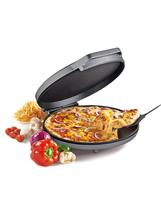 Máquina de pizza com grelha elétrica Betty Crocker 12 polegadas prateada Máquina de pizza com grelha elétrica Betty Crocker 12 polegadas prateada