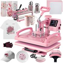 Máquina de prensa térmica Hitgrand 8 em 1, copo de 30 ml para camisetas