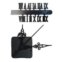 Máquina de Relógio Tic Tac Quartz de Parede 13cm com Ponteiros Luiz Xv 7,5cm Número Romano Preto Máquina de Relógio Tic Tac Quartz de Parede 13cm com Ponteiros Luiz Xv 7,5cm Número Romano Preto