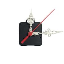 Máquina de Relógio Tic Tac Quartz de Parede 16,5mm com Ponteiros Luiz Xv 7,5cm Branco Vermelho