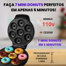 Máquina De Rosquinhas Donuts Elétrica 7 Furos 110v Profissional Máquina De Rosquinhas Donuts Elétrica 7 Furos 110v Profissional