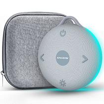 Máquina de ruído branco portátil para de dormir do bebê 8 Luzes Noturnas 17 Sons calmantes recarregável USB Clipe Seguro Fácil de Suspensão e Bloqueio de Criança Compacto e leve para On-The-Go & Travel, Crianças - ANJANK