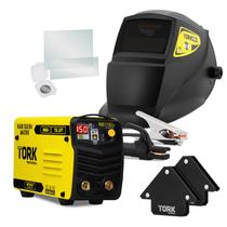 Maquina de Solda Bivolt Kab150a com Máscara 4k Kit Acessórios Arc Solar - Super Tork SCIM-6150-BV