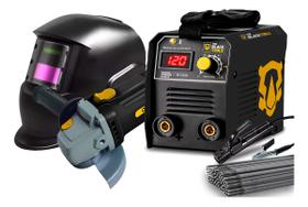 Maquina De Solda Inversora 120a + Mascara + Esmerilhadeira