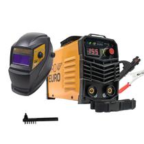 Máquina de Solda Inversora 155a 127v + Máscara Automática c/ regulagem Pró Euro