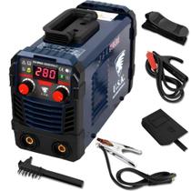 Máquina de Solda Inversora 280 MMA-280 Azul Bivolt USK Máquina de Solda Inversora 280 MMA-280 Azul Bivolt USK