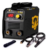 Máquina De Solda Inversora Eletrica Portatil Mma Tig Eletrodo Com Visor Digital 120a 220v Máquina De Solda Inversora Eletrica Portatil Mma Tig Eletrodo Com Visor Digital 120a 220v