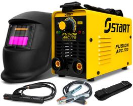 Máquina De Solda Inversora Eletrodo 3.25 Bivolt 110v/220v Com Máscara De Solda Automática Start Máquina De Solda Inversora Eletrodo 3.25 Bivolt 110v/220v Com Máscara De Solda Automática Start