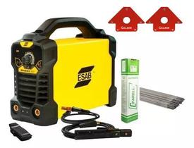 Máquina De Solda Inversora Esab Handyarc 162i + Eletrodo e Esquadro